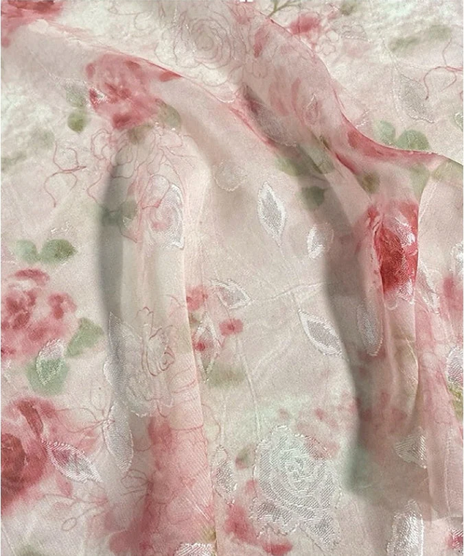 2 Pieces A-Line/Princess Scoop Chiffon Mother of the Bride Dresses with Wrap Floral Half Sleeves Tea-Length - Image 5
