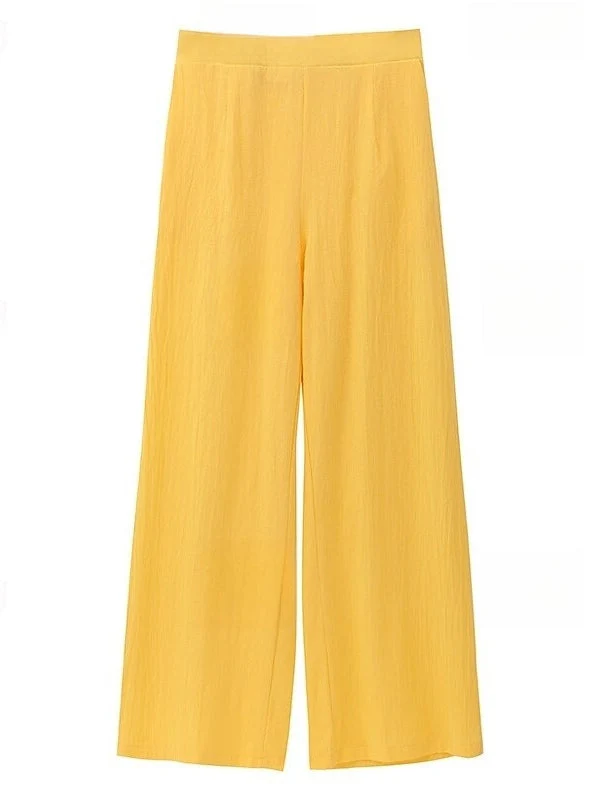 2 Pieces Jewel Neck Sleeveless Ankle-Length Wedding Guest Pantsuits with Pockets - Image 5
