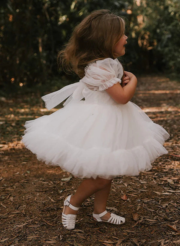 A-Line/Princess Girl Dresses with Bowknot - Image 3