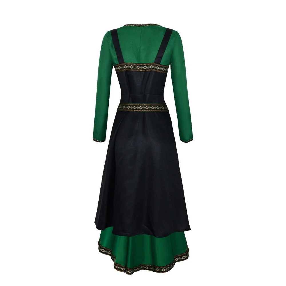 A-Line/Princess Long Sleeves Floor-Length Medieval Renaissance Halloween Cocktail Dress - Image 2