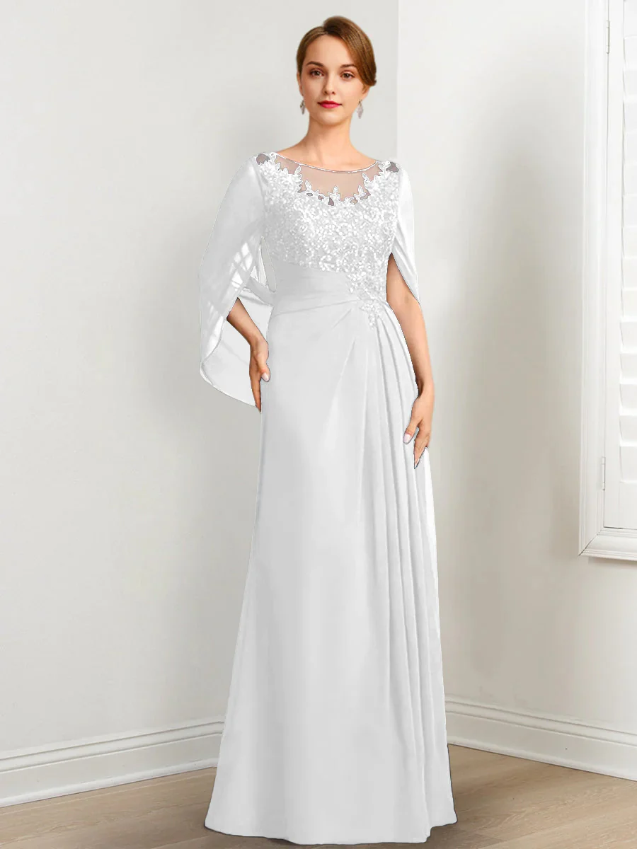 A-Line/Princess Mother of the Bride Dresses with Applique & Sequins - Image 72