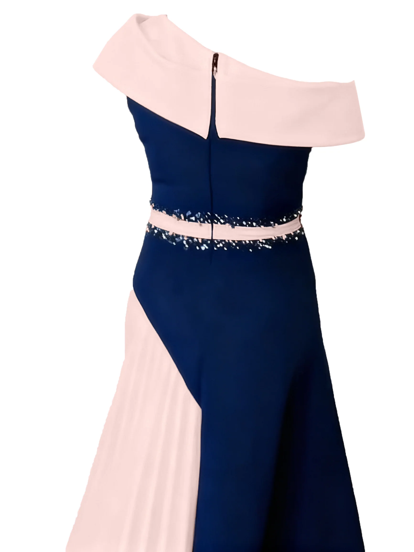 A-Line/Princess One-Shoulder Ankle-Length Mother of the Bride Dresses With 3D Flowers - Image 2