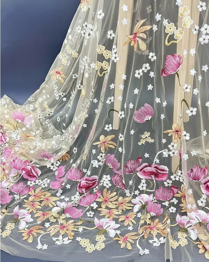 A-Line/Princess Scoop Lace Embroidery Mother of the Bride Dresses Floral Short Sleeves Ankle-Length - Image 4