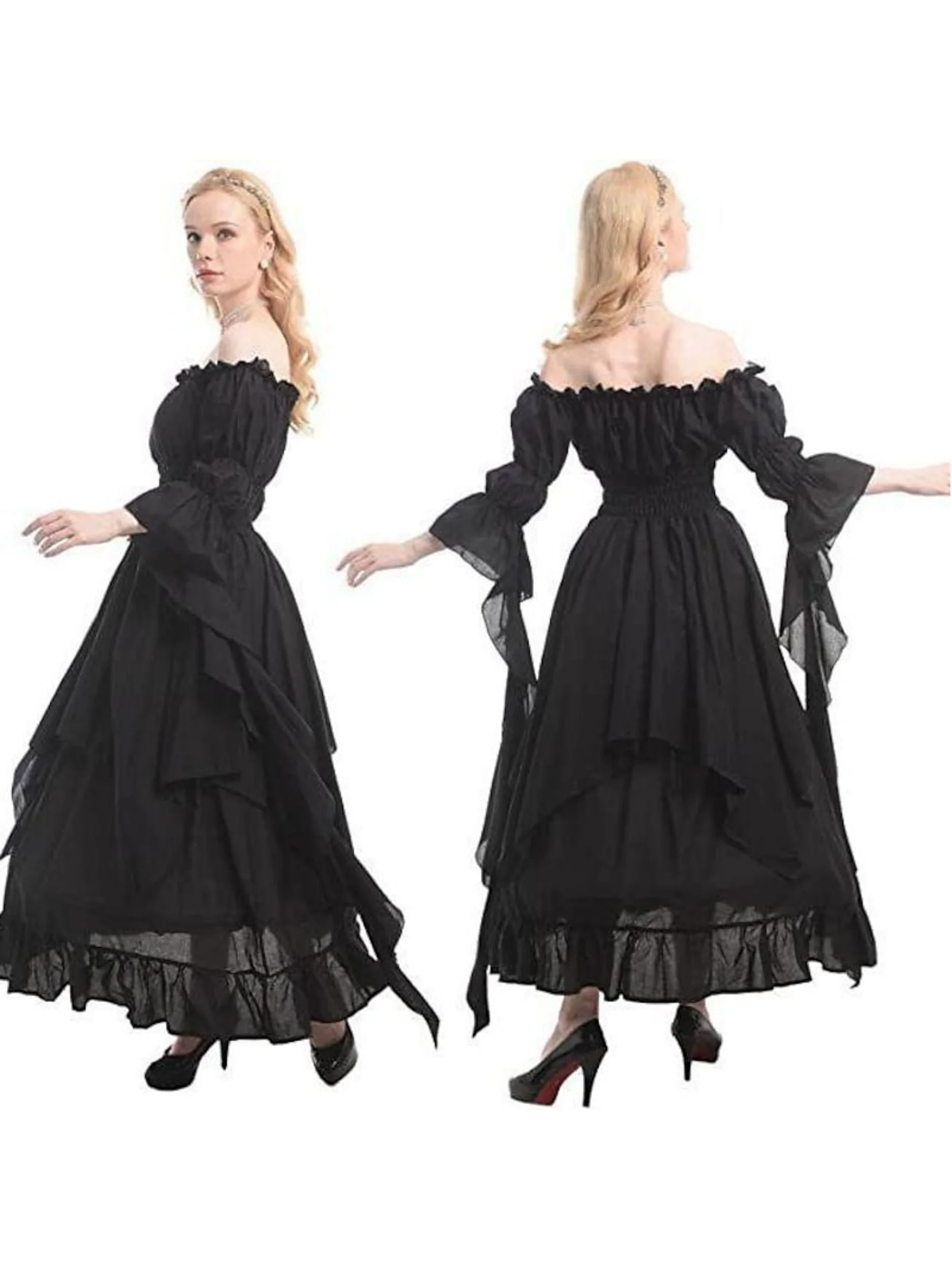 A-Line/Princess Scoop Long Sleeves Ankle-Length Vintage Dress - Image 3