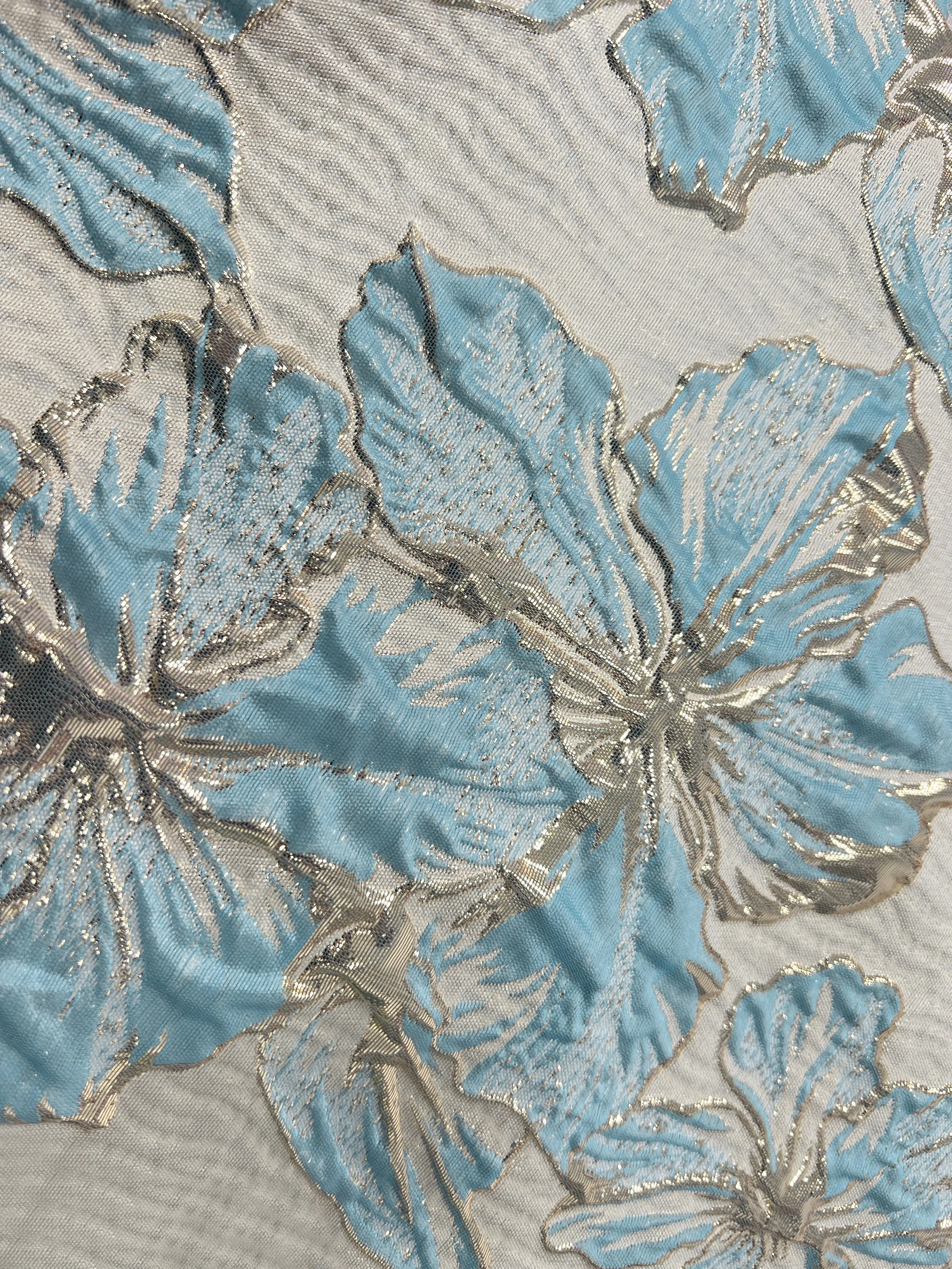 A-Line/Princess Shirt Collar 3/4 Sleeves Printed Flower Mother of the Bride & Groom Dresses - Image 7
