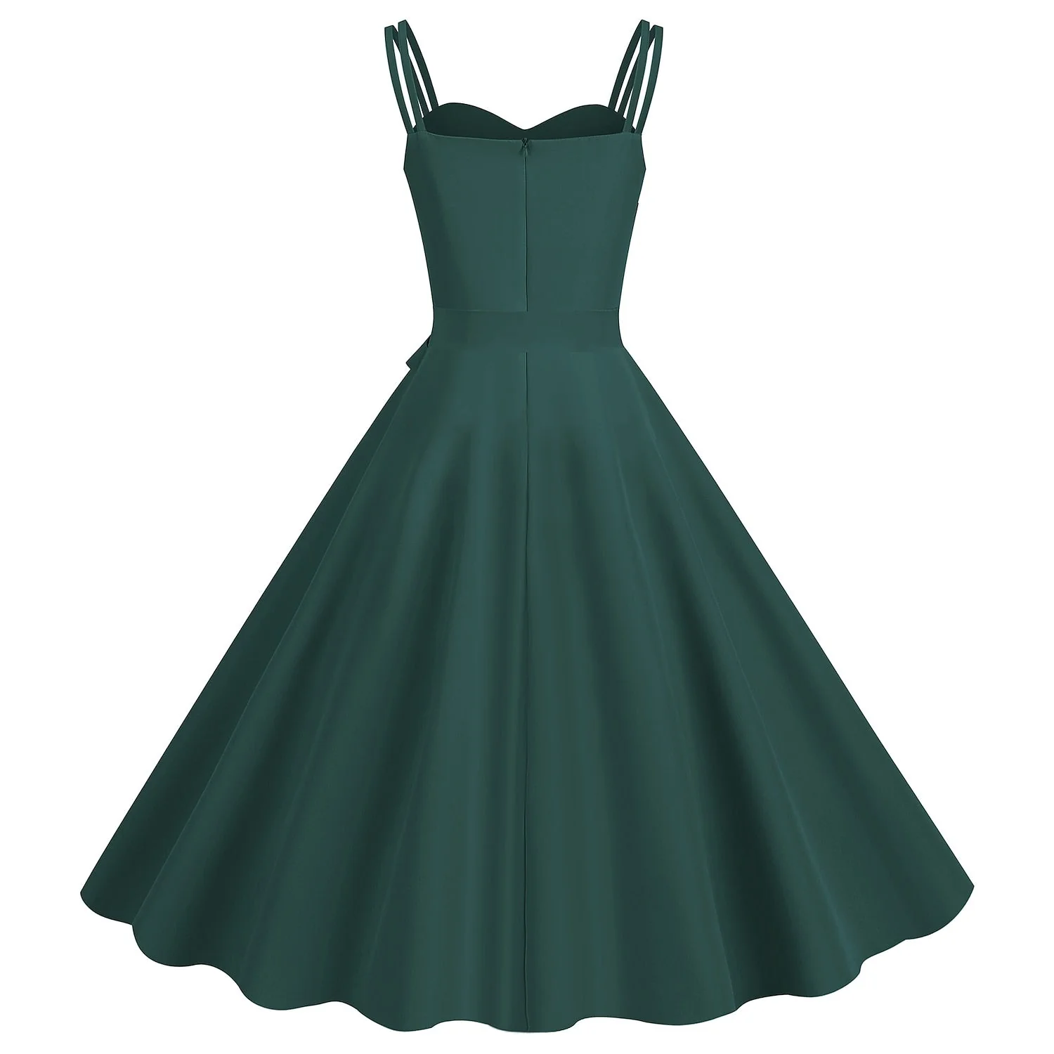 A-Line/Princess Spaghetti Straps Sleeveless Knee-Length Halloween Performance Costumes Dress with Bowknot - Image 2