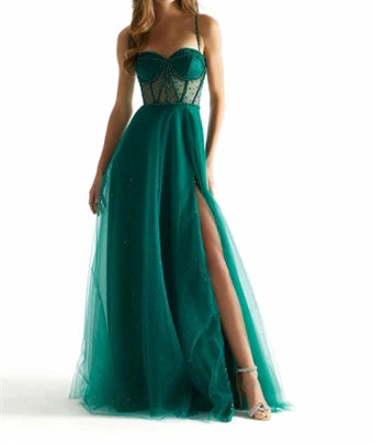 A-Line/Princess Spaghetti Straps Sweetheart Sleeveless Floor-length Long Prom Dresses - Image 5