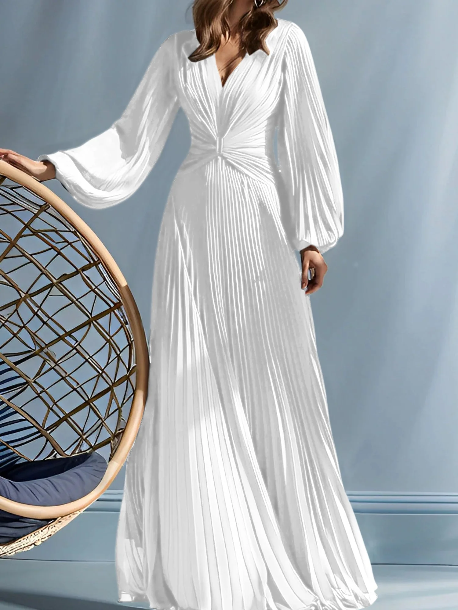 A-Line/Princess V-Neck Mother of the Bride Dresses with Ruched - Image 51