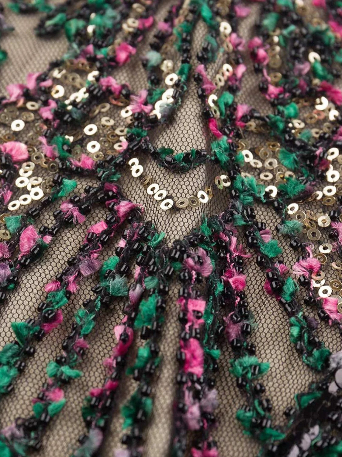 A-Line/Princess V-Neck Sleeveless Knee-Length Vintage Dress with Sequins &Tassel Fringe - Image 5