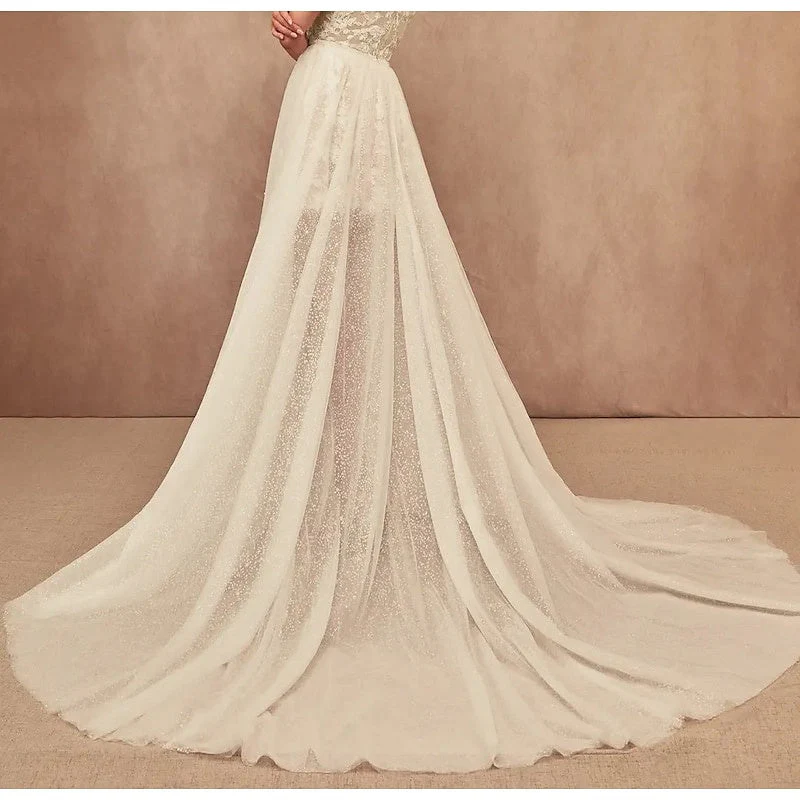 A-Line/Princess Wedding Dresses Separates Court Train - Image 3