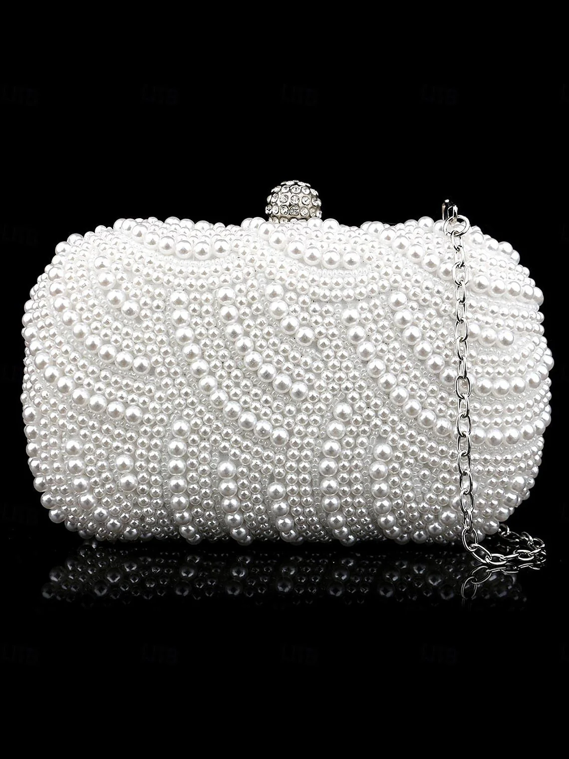 Alloy PVC  Solid Colour Crystals Rhinestone Clutches & Evening Bags - Image 3