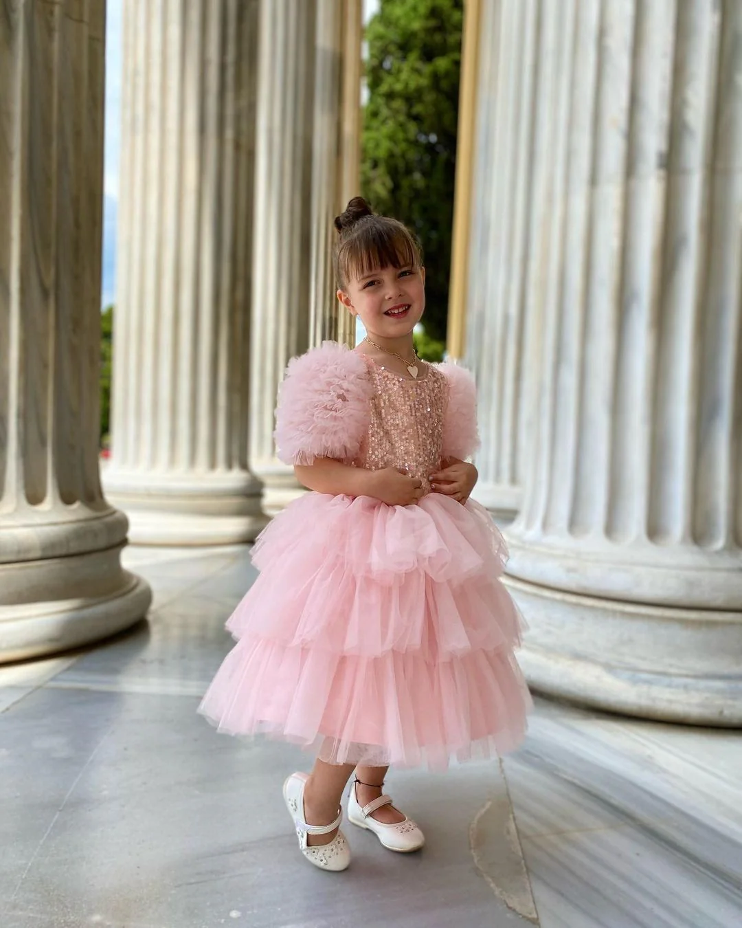Ball Gown Princess Sequins Little Girl Party Dresses - Image 2