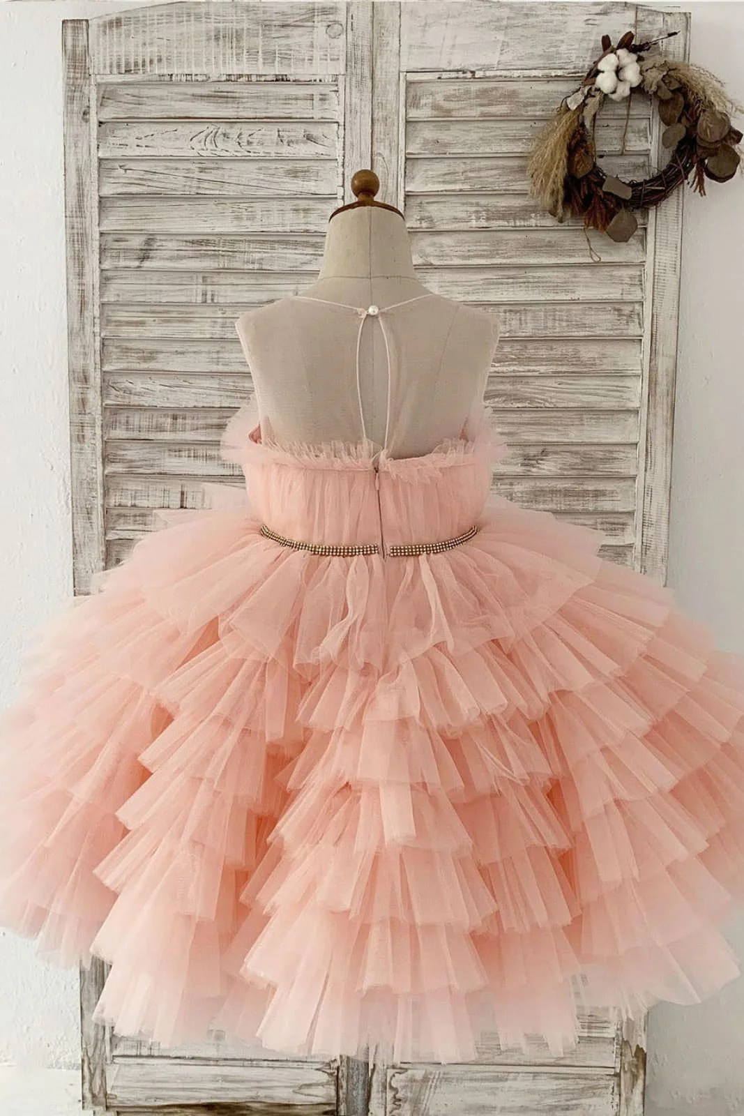 Ball-Gown/Princess Tulle Knee-length Flower Girl Dress - Image 2