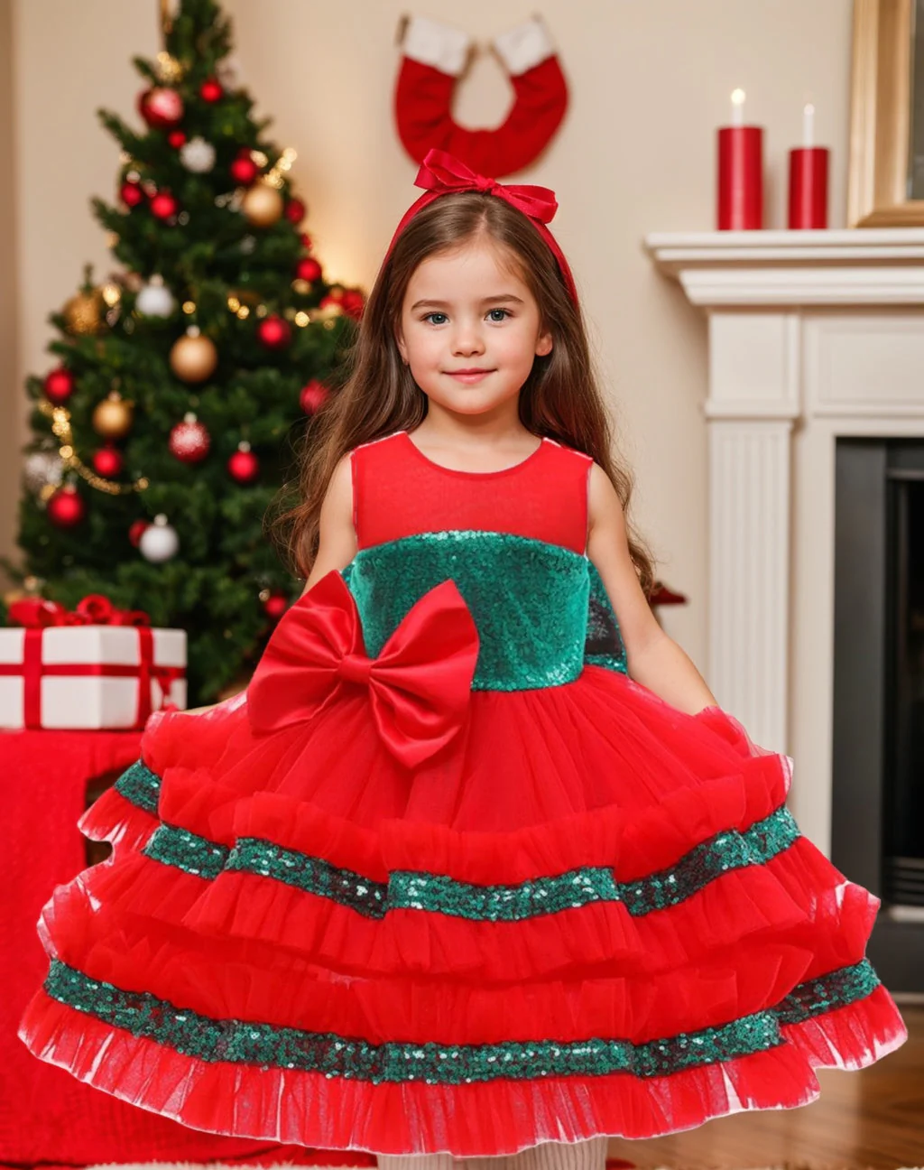 Ball-Gown Scoop Neck Sleeveless Knee-Length Flower Girl Dress with Bowknot & Lace - Image 3