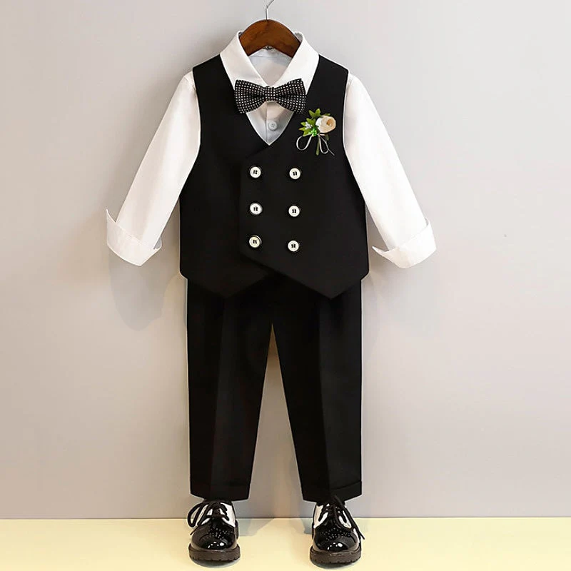 Boys Shirt & Pants Outfit Long Sleeves 7-13 Years 5 Roots Boy's Wedding Suit Sets - Image 7