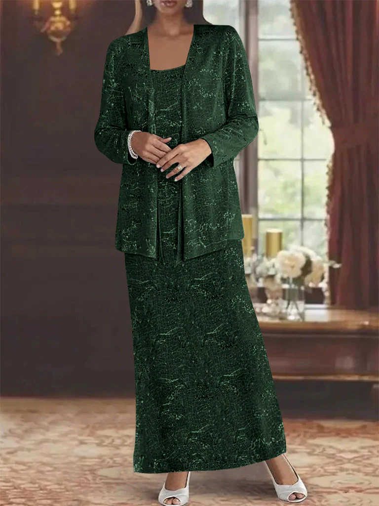 Chiffon Mother of the Bride Dresses with Sequins & Jacket - Image 44