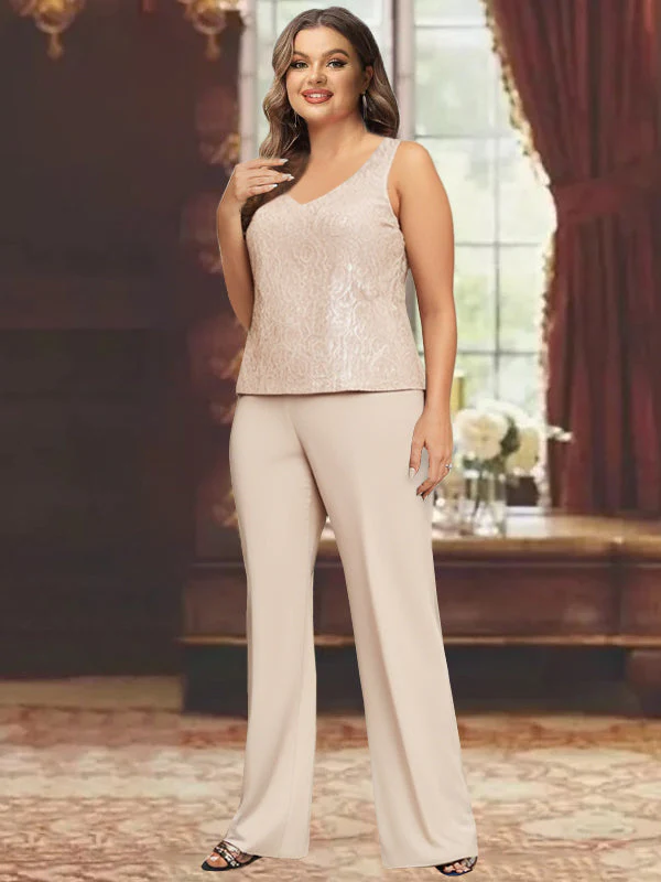Chiffon Mother of the Bride Pantsuits with Jacket - Image 7