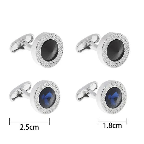 Classic Men's Modern Alloy Cufflinks - Image 4