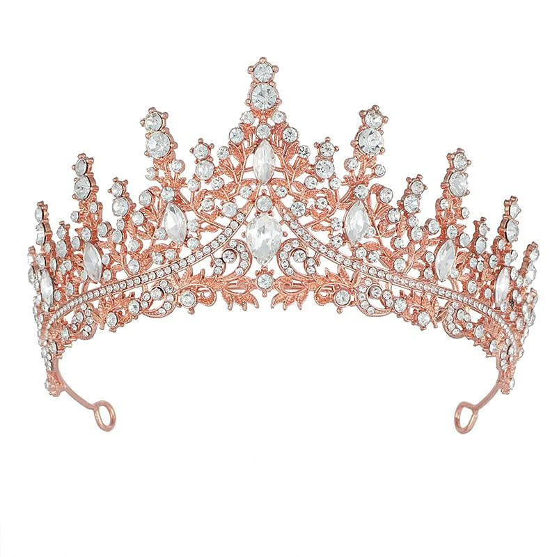 Crown Tiaras Alloy Wedding Party / Evening Retro Sweet Headpieces With Crystal - Image 10