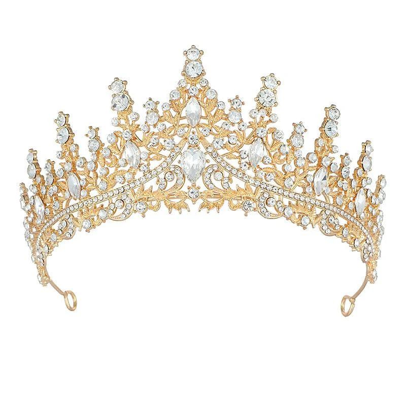 Crown Tiaras Alloy Wedding Party / Evening Retro Sweet Headpieces With Crystal - Image 8