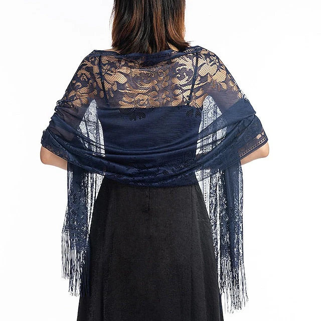 Elegant Bridal Sleeveless Polyester Wedding Wraps With Lace - Image 7