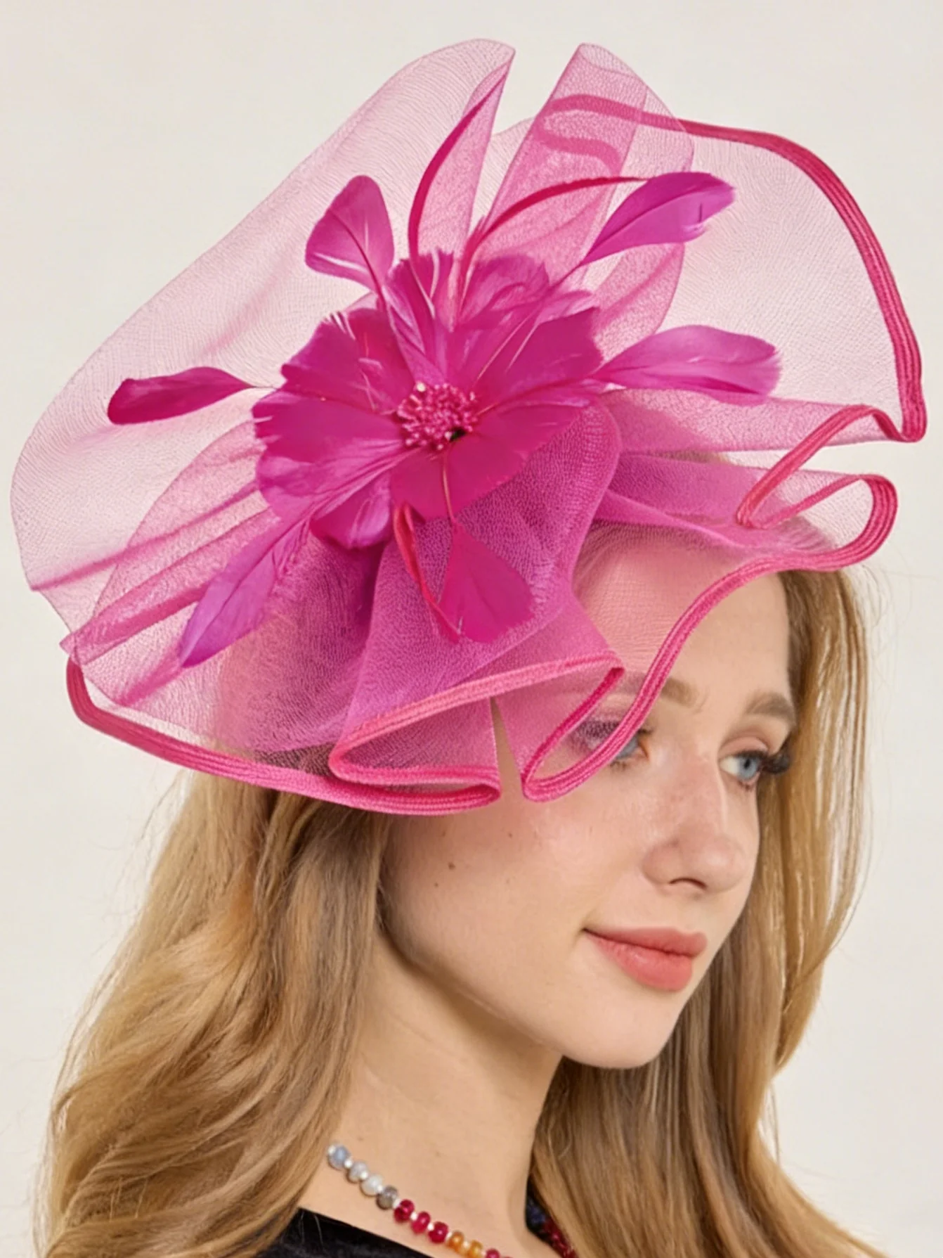Elegant Fascinator Daytime Wedding - Image 2