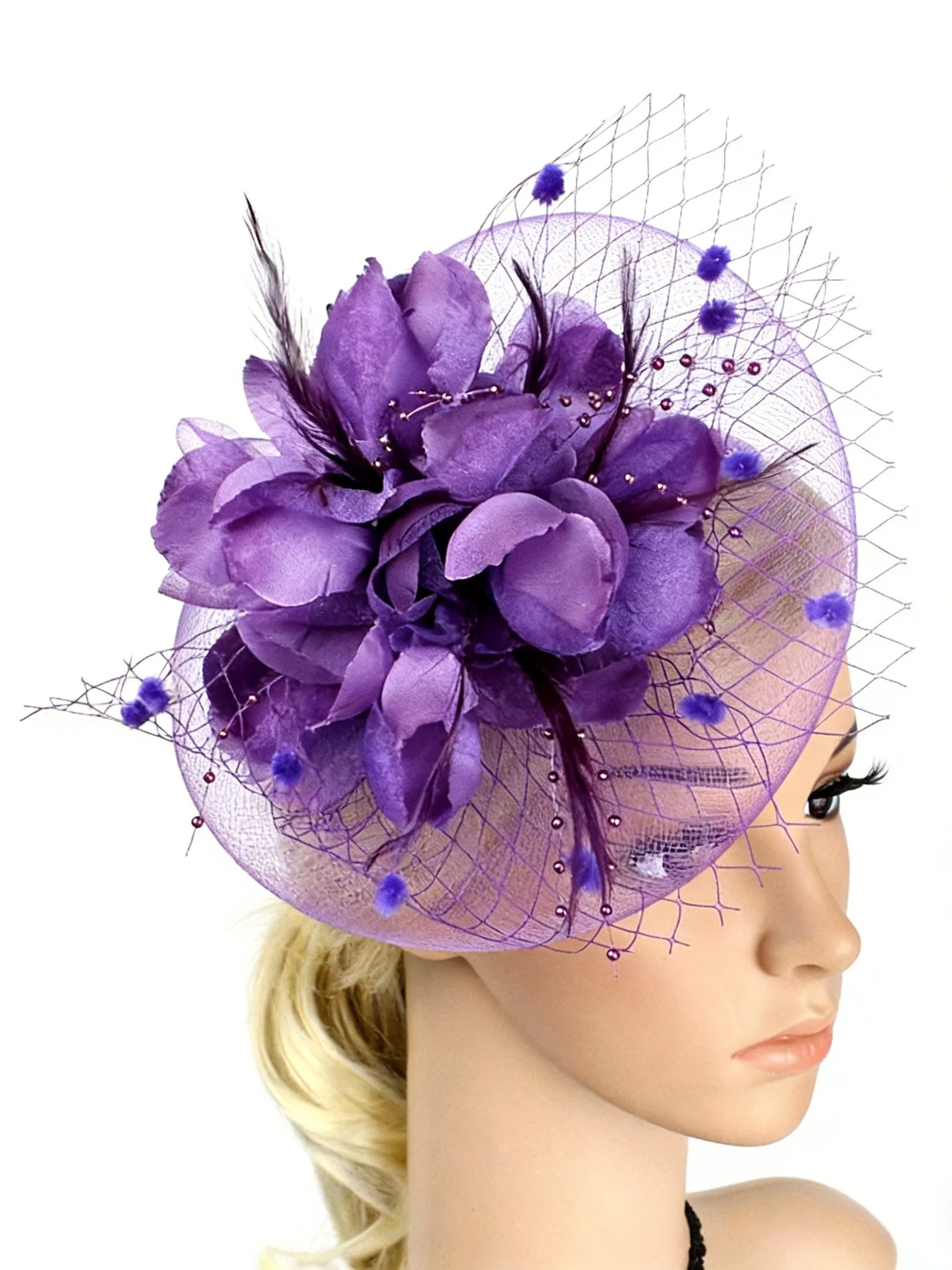 Elegant Fascinator Mother of the Bride/Groom - Image 2