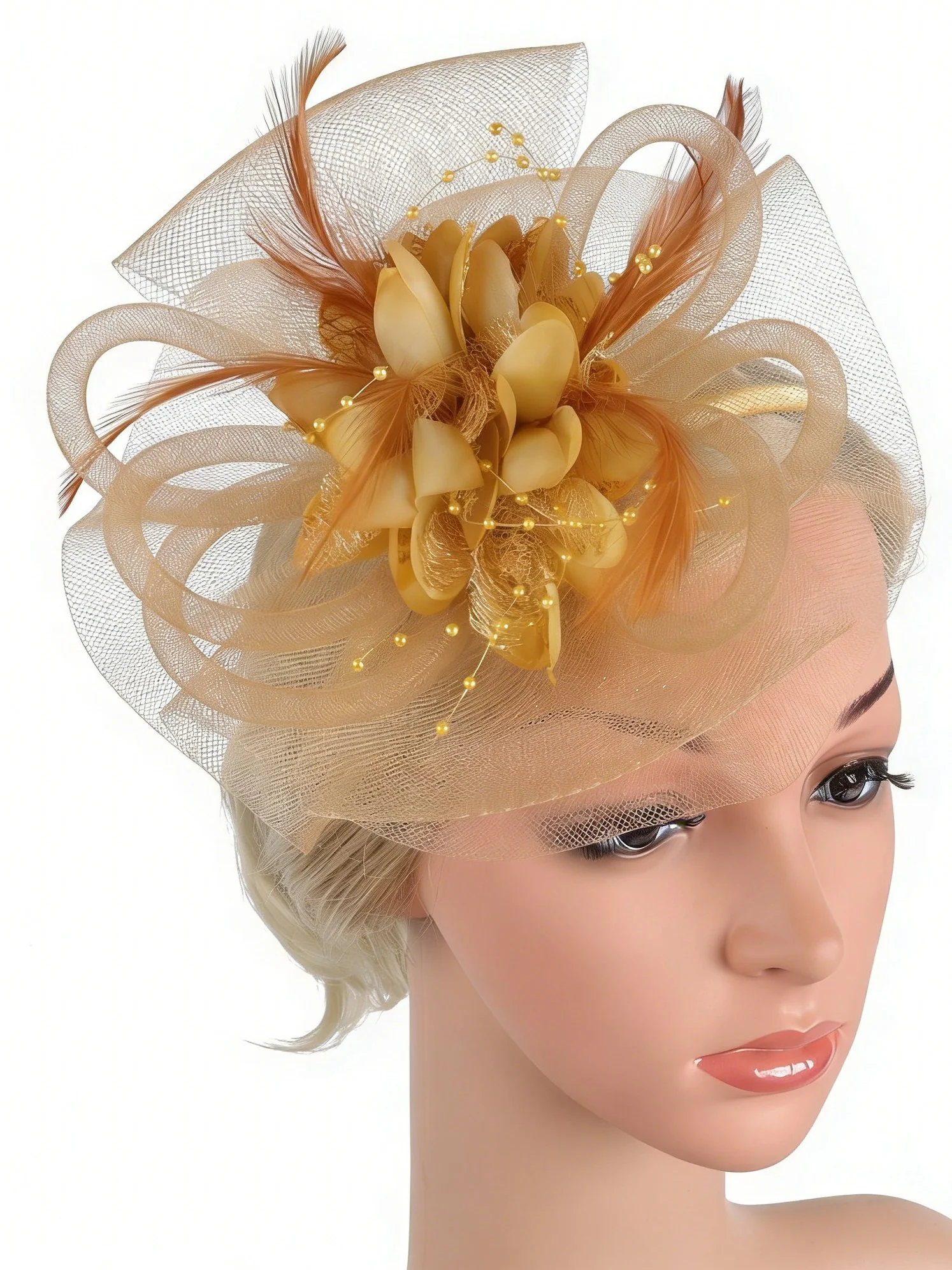 Elegant Fascinator Wedding Guest - Image 4