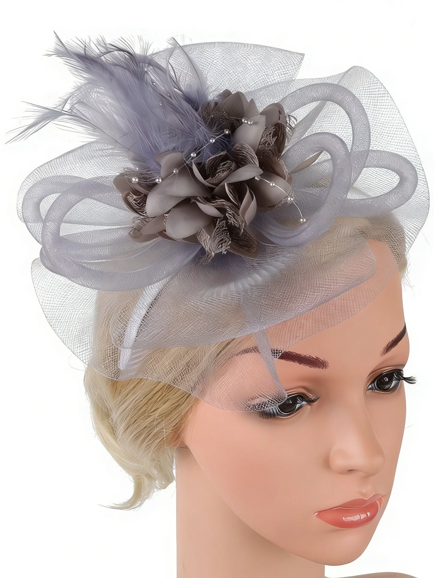 Elegant Fascinator Wedding Guest - Image 5