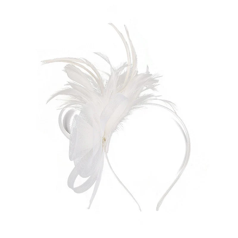 Elegant Retro Tulle Wedding Party Ladies Day Feather Cute Headpiece/Fascinator - Image 10