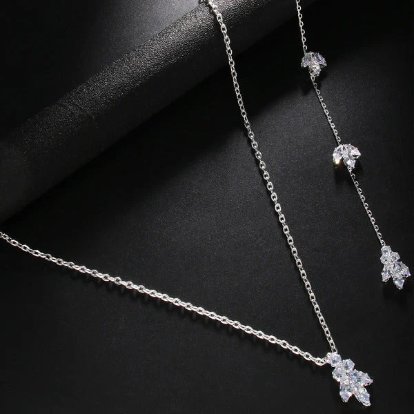 Elegant Rhinestone Back Necklaces - Image 4