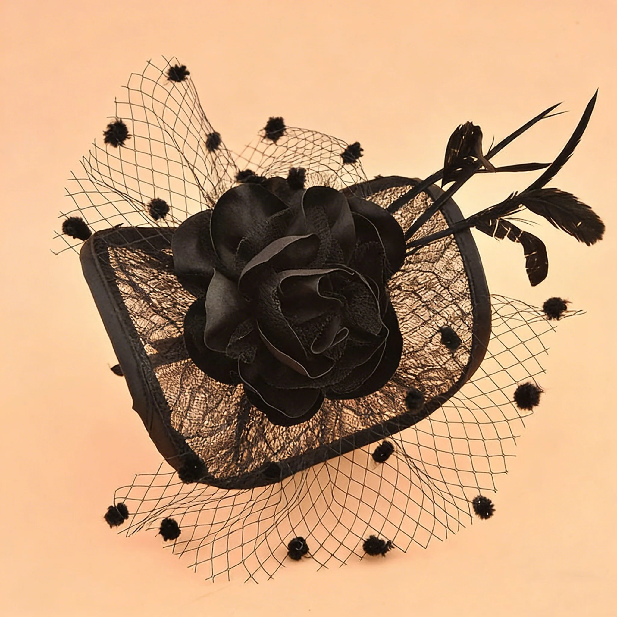 Elegant Wedding Guest Hat Feather Ladies Day Out Hatinator - Image 5