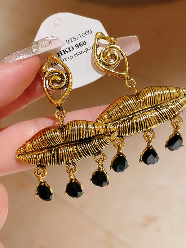 European And American  Personality Earrings Vintage Middle-aged Earrings - Image 3