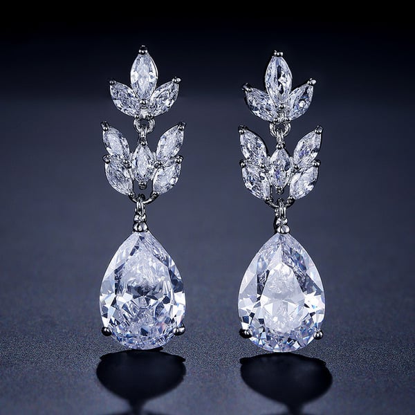 Gorgeous Zircon Drop Earrings - Image 4