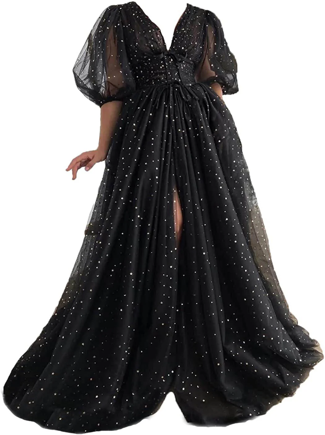 A-Line/Princess V-Neck Prom Dresses - Image 2