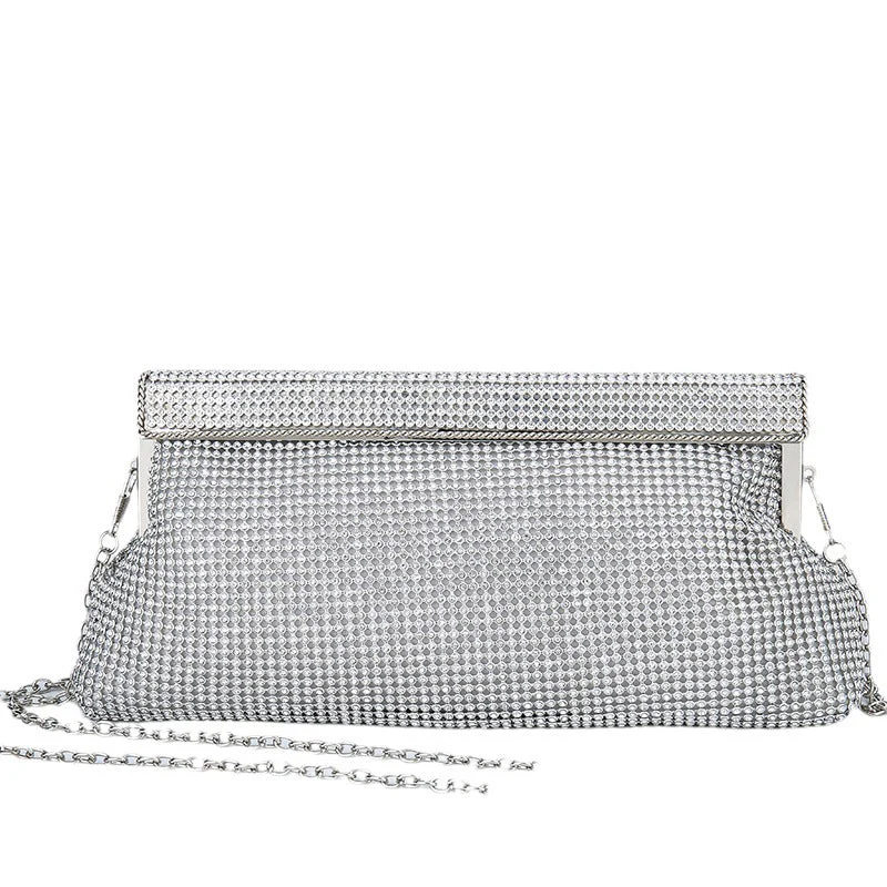 Imitation Diamond Sequin Crossbody Clutch Bags - Image 5