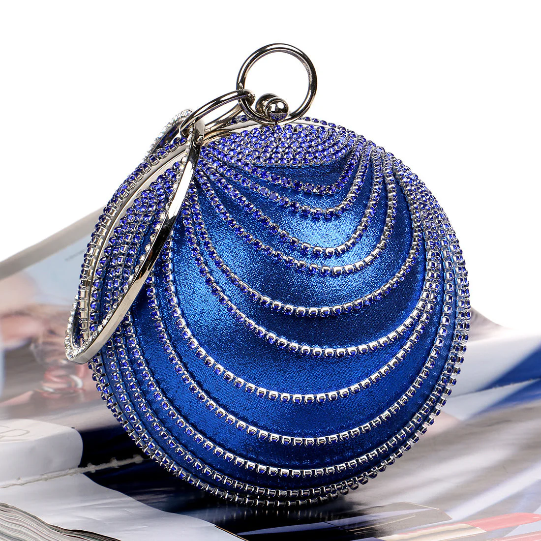 Imitation Diamond Tassel Fashion Versatile Clutch Bags - Image 2