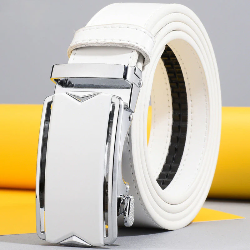 Men's Business Pin Buckle Swivel Leather Belt - Image 7