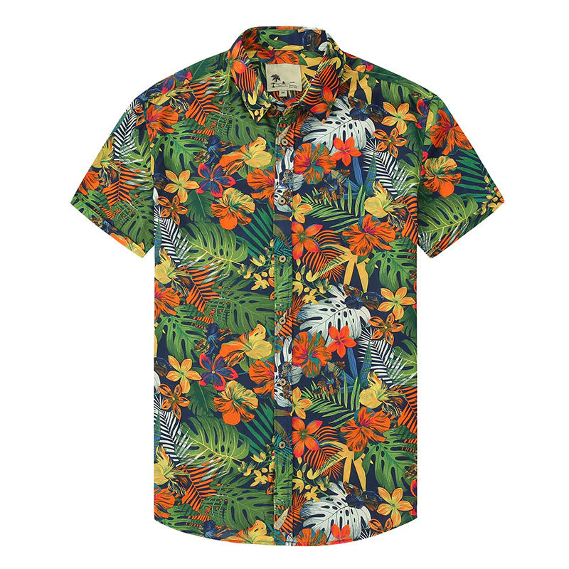 Men's Casual Lapel Print Shirt - Image 3