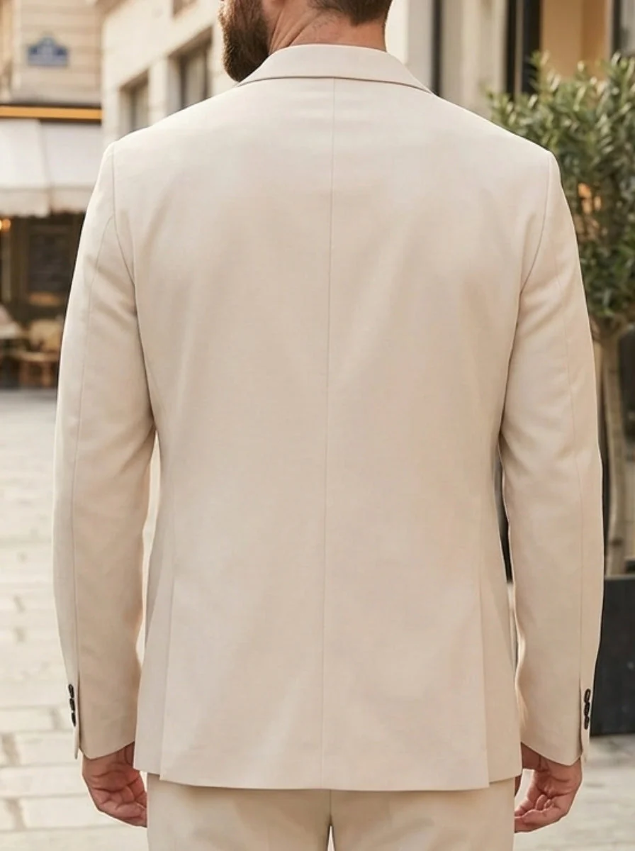 Men's Loose Top Single Western Thin Jacket Single-Breasted Two-Buttons - Image 2