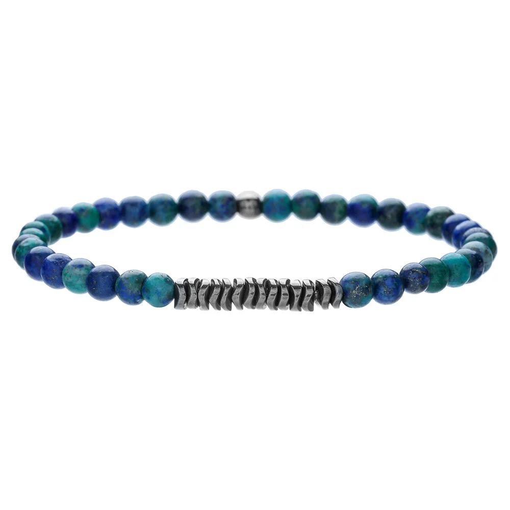 Men's Minimalist Turquoise Wooden Beads Trendy Funky Premium Bracelet Accessories - Image 30