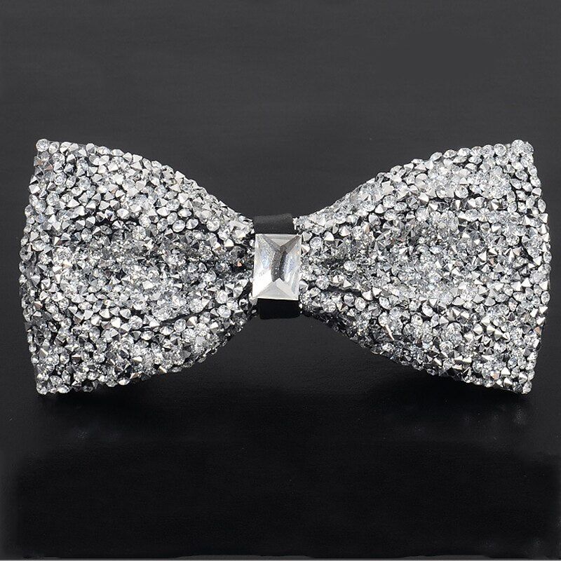 Men's Party Bow Tie Luxury Sparkling Rhinestone with Beading - Image 4