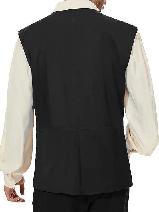 Men's Retro Vintage Medieval Ren Faire Pirate Viking Ranger Celtic Halloween Carnival Party Vest - Image 2