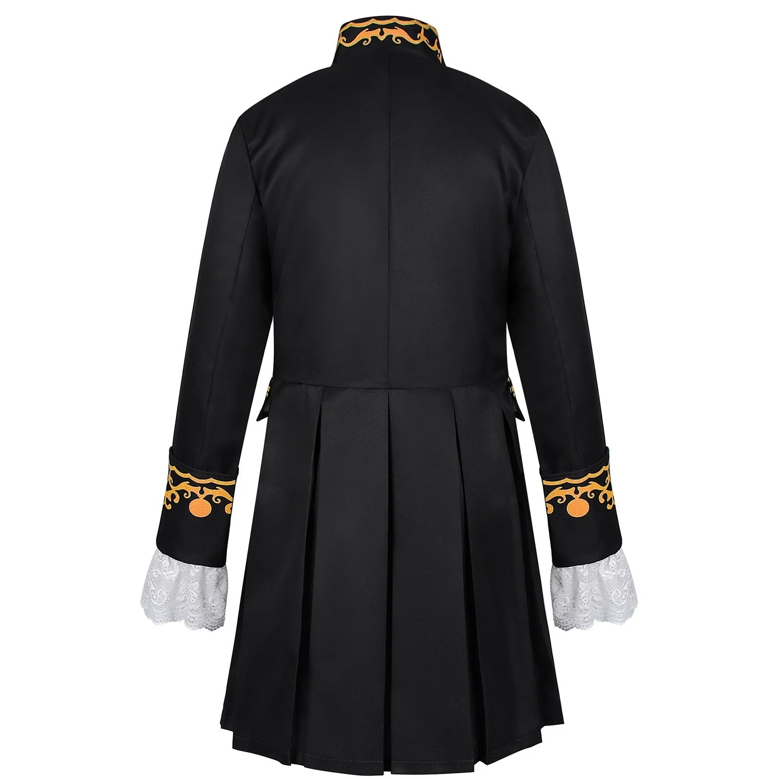 Men's Retro Vintage Punk Medieval Renaissance Steampunk Jacket - Image 2