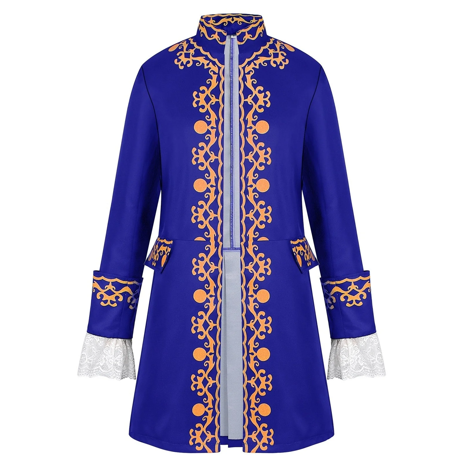 Men's Retro Vintage Punk Medieval Renaissance Steampunk Jacket - Image 5