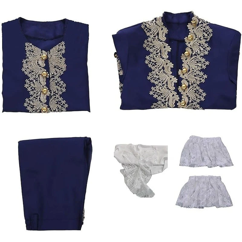 Men's Royal Halloween Carnival Performance Party Baroque Victorian Rococo Outfits - Image 7