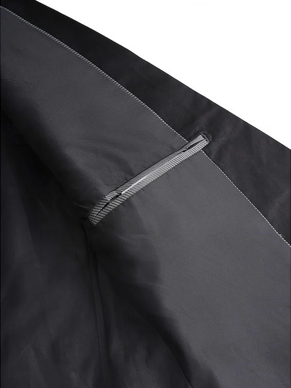 Men's Solid Coloured Daily Business Plus Size Single Breasted Two-buttons 2 Piece Wedding Suits - Image 4