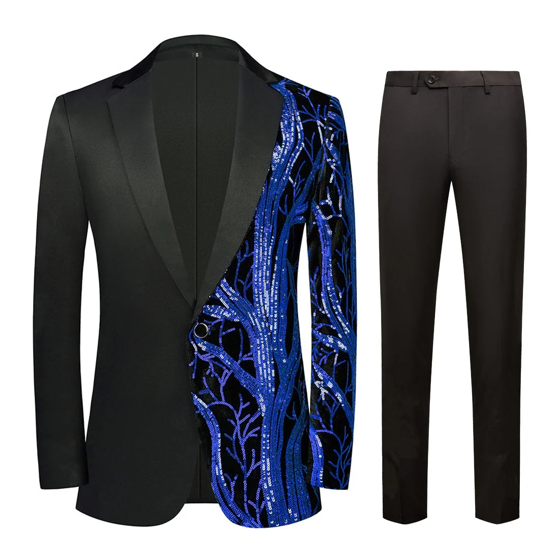 Men's Standard Fit Single Breasted One-button 2 Pieces Party Suits - Image 10