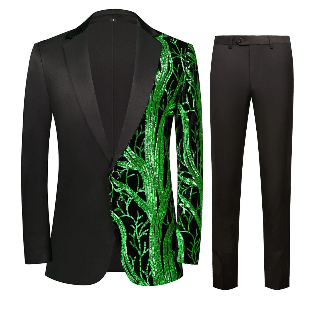 Men's Standard Fit Single Breasted One-button 2 Pieces Party Suits - Image 8