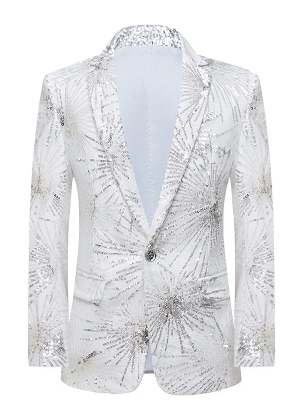 Men's Tailored Fit Polyester Long Sleeves Single Breasted one Button  Wedding Suits - Image 2